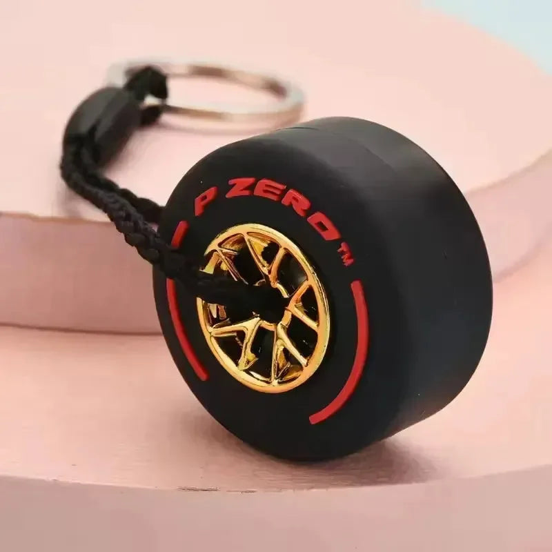 F1 Racing Tyre 3D Keychain
