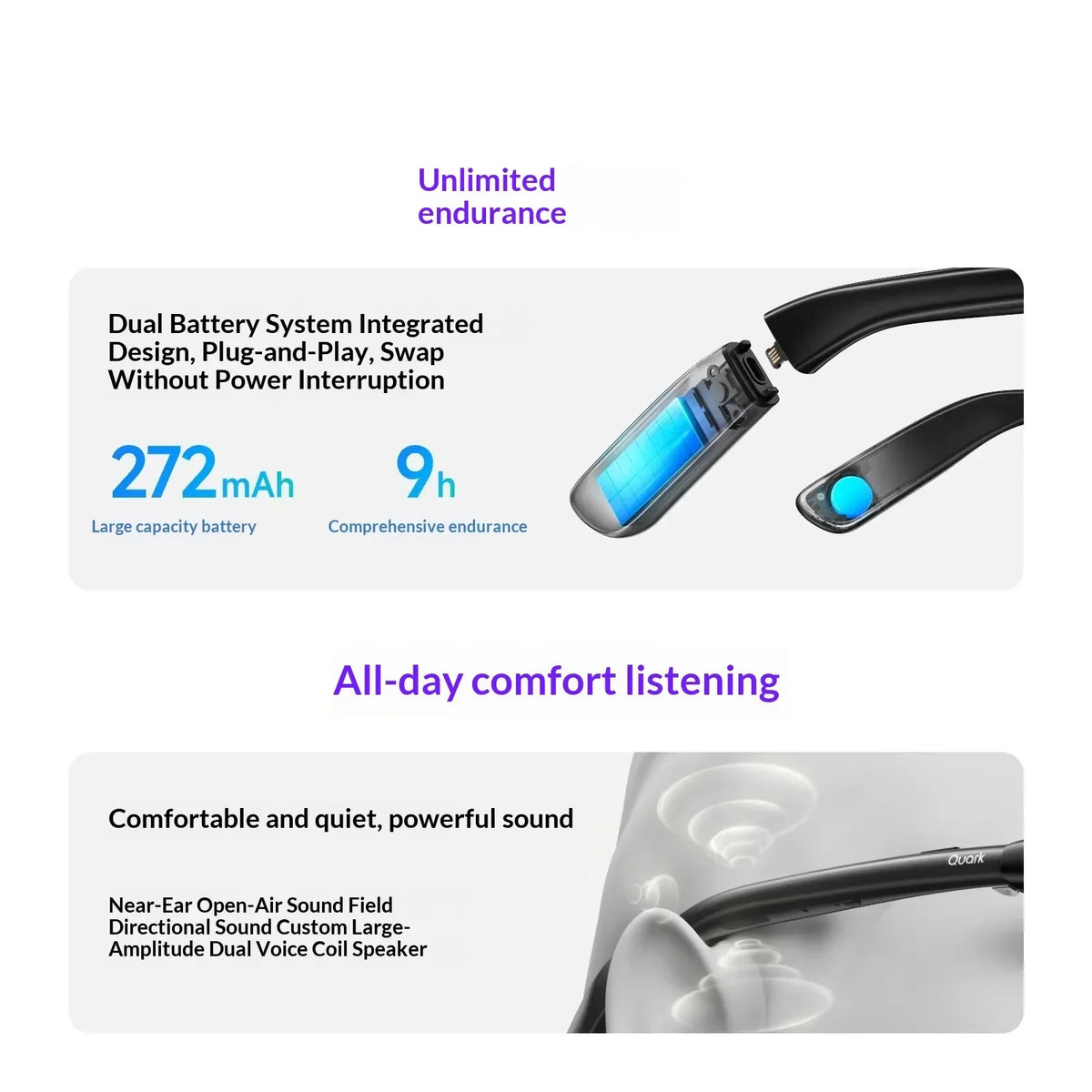 Qwen G1 AI Smart Glasses - Bear Hugs
