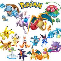Keeppley Pokemon Pocket Monster Pikachu Charizard Eevee Gengar Venusaur Mewtwo Blastoise Building Block Anime Action Figure Toys - Bear Hugs