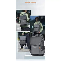 Premium Leather-Look Casual Backpack