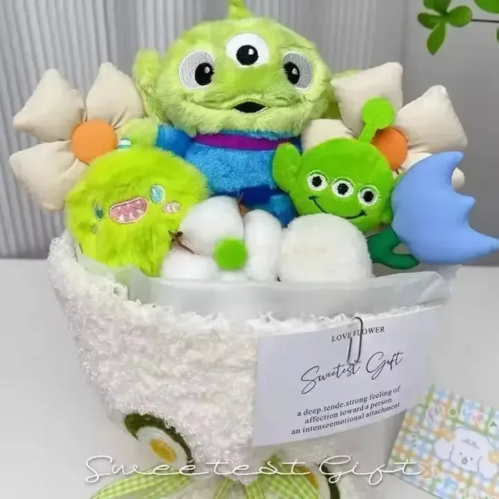 Blooming Cosmic Alien Premium Plush Bouquet