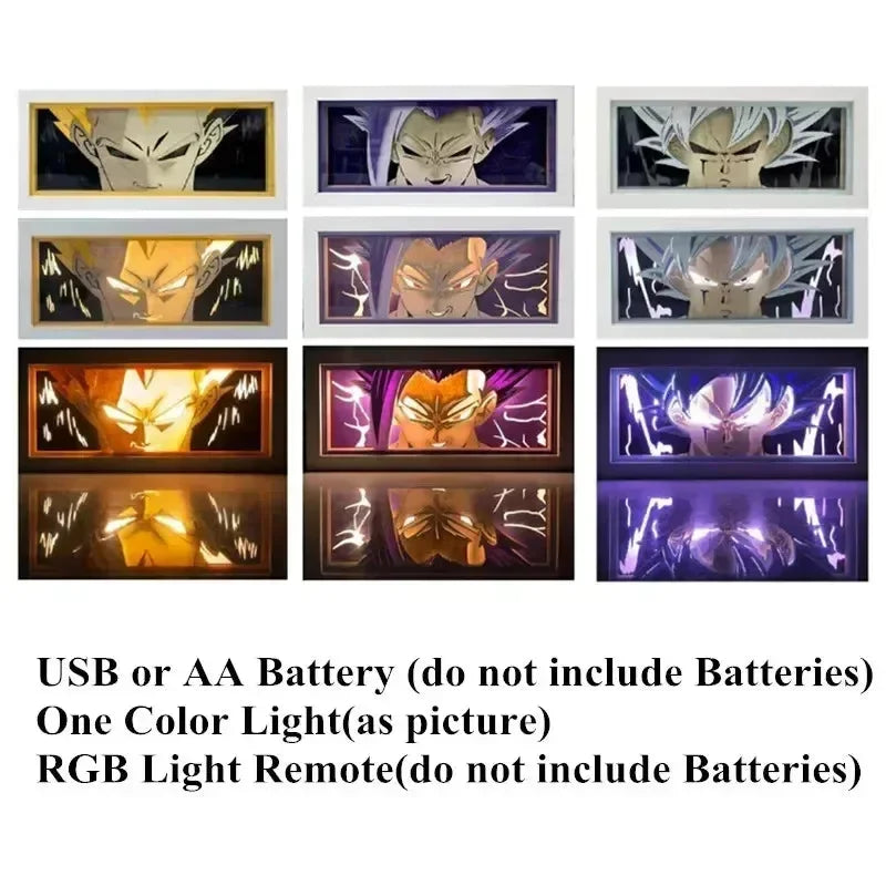 مصباح صندوق الظل الخاص بلعبة دراغون بول زد 