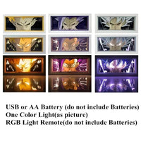 مصباح صندوق الظل الخاص بلعبة دراغون بول زد 