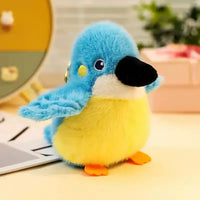 Feathered Friends Bird Plush Keychain