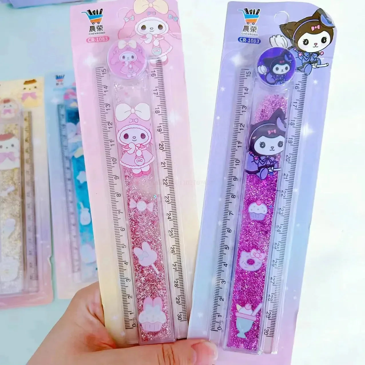 Kawaii Quicksand Sanliou Folding Ruler
