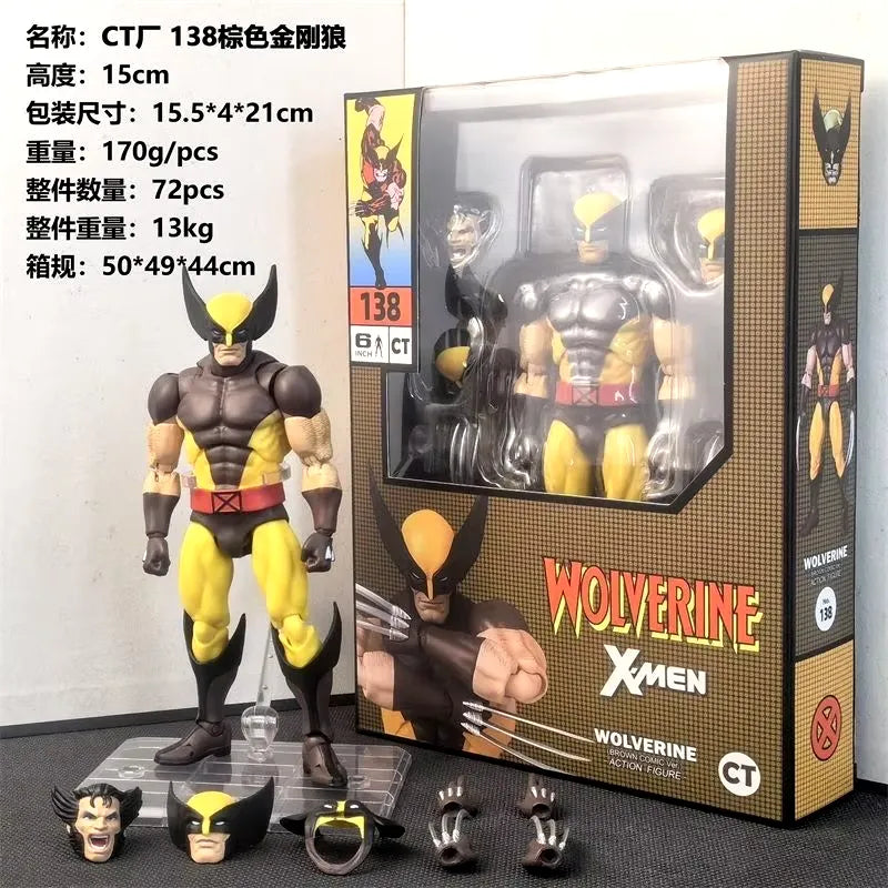 CT Toys Mafex 138 Wolverine Comic Action Figure (15 cm)