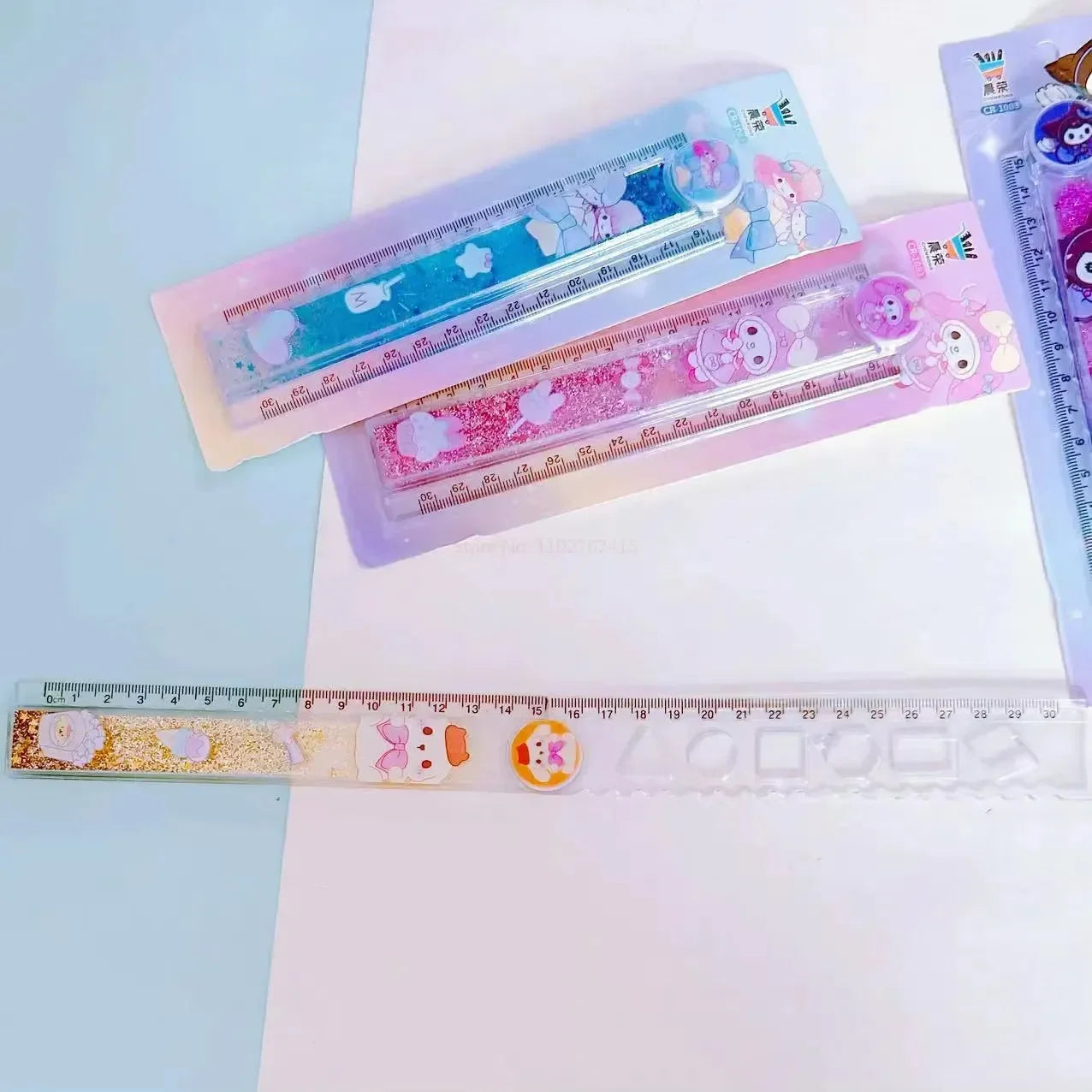 Kawaii Quicksand Sanliou Folding Ruler