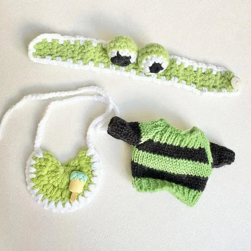 Handmade Labubu Crochet Animal Outfits - Bear Hugs