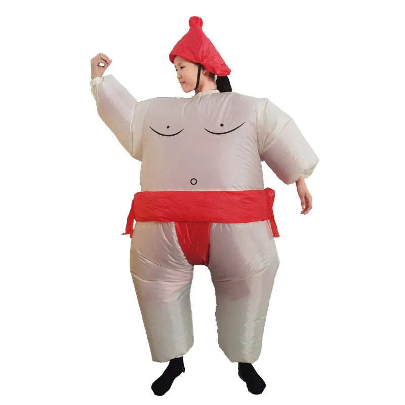 Sumo Wrestler Costume Inflatable Suit Blow Up Outfit Cosplay Party Dress for Kid and Adult - Bear Hugs