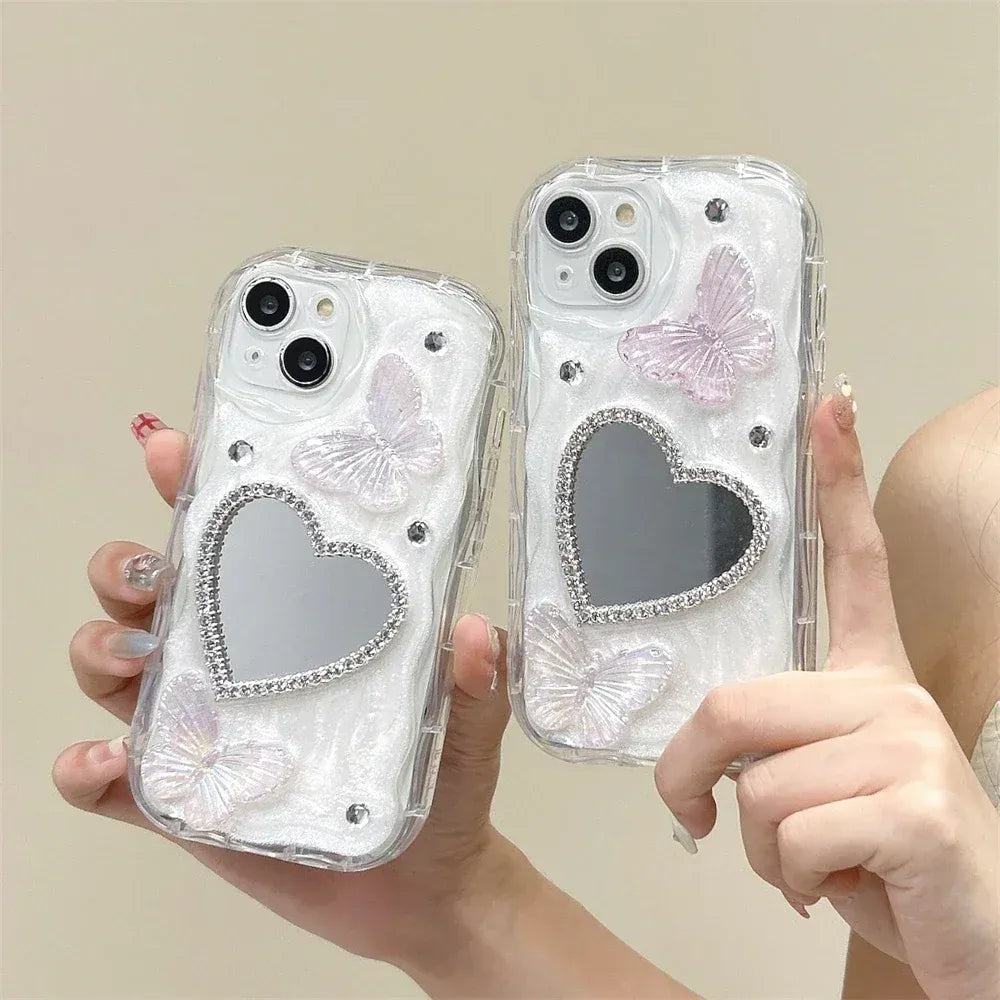 Diamond Bling Glitter Butterfly 3D Case (For iPhones)