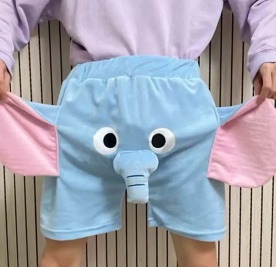 Funny Elephant Trunk Novelty Shorts