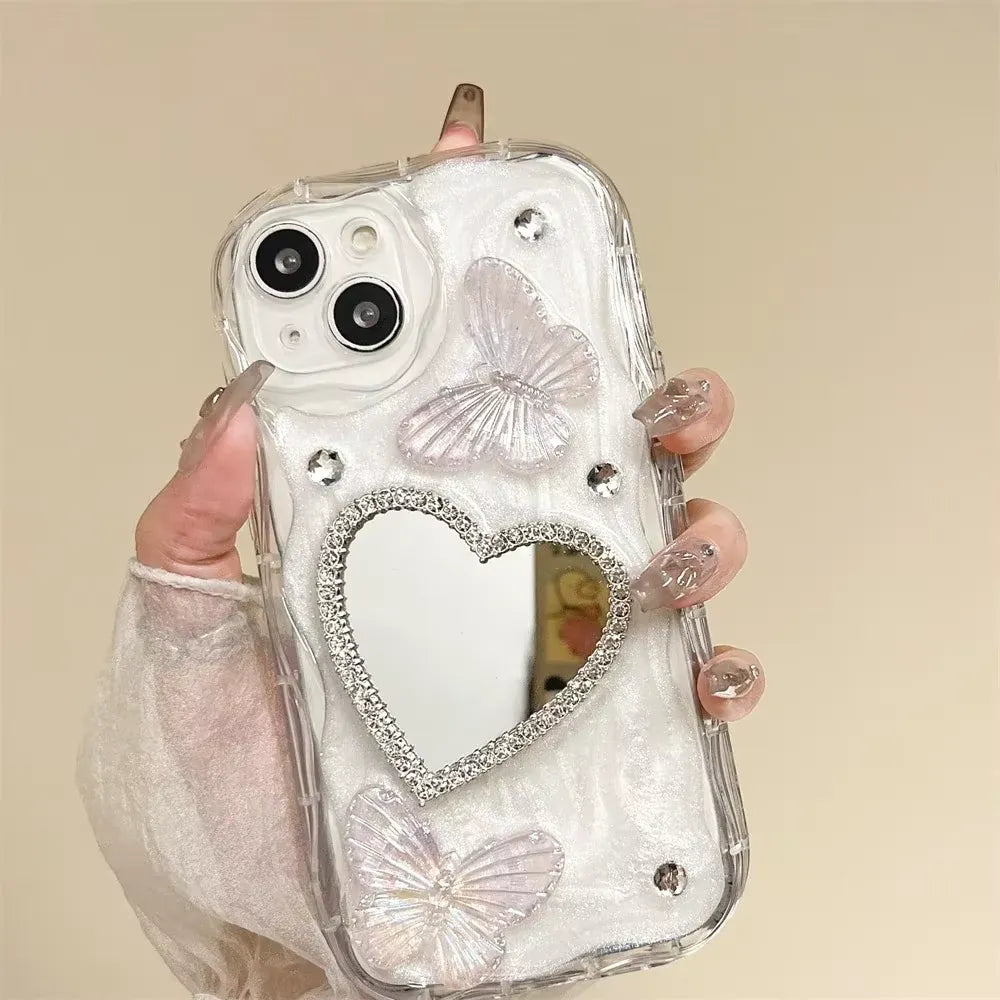 Diamond Bling Glitter Butterfly 3D Case (For iPhones)