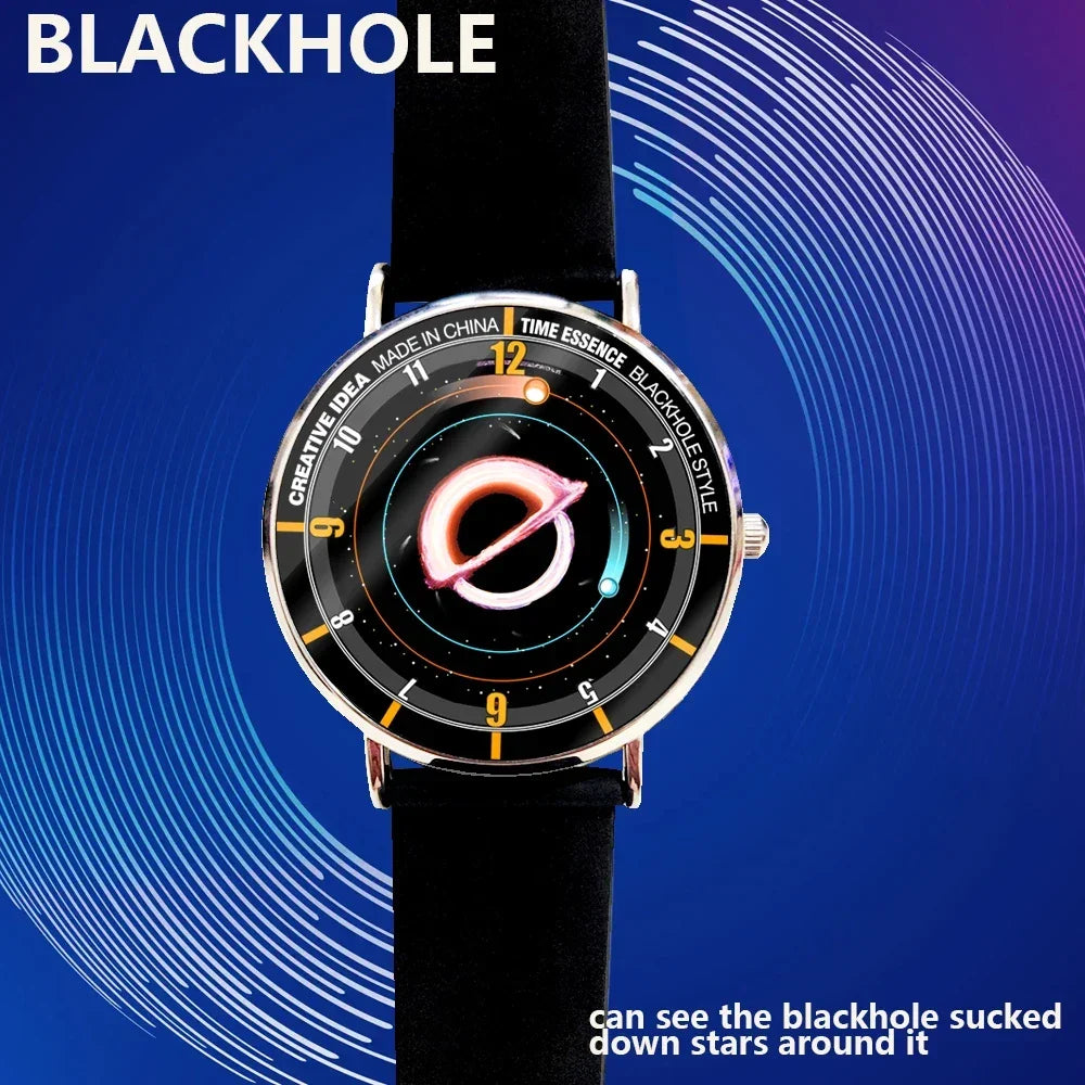universe style quartz watch black-hole silicone strap ultrathin waterproof Creative design classic - Bear Hugs