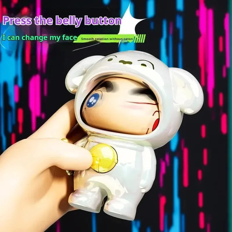 Crayon Shinchan Gradient Face Changing Keychain - Bear Hugs