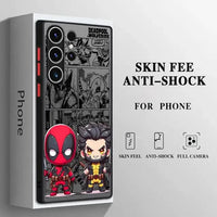 Deadpool vs Wolverine Matte Phone Case (For Samsung)