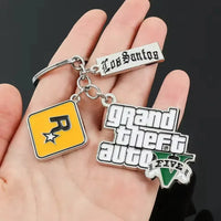 GTA Five Metal Keychain