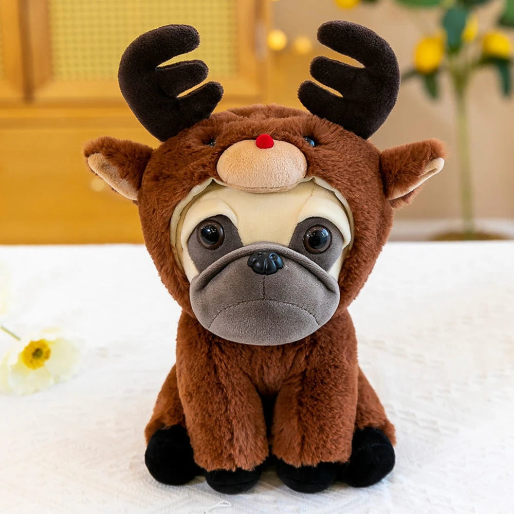 25CM Creative Hat Shar-pei Dog Plush Toy Other Animal Dress Up Hat Can Be Taken Off Into A Dog Doll Children's Birthday Gift - Bear Hugs