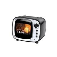 Desktop retro smart Bluetooth speaker with HIFI sound quality and alarm function Lyrics desktop weather ultra long standby - Bear Hugs