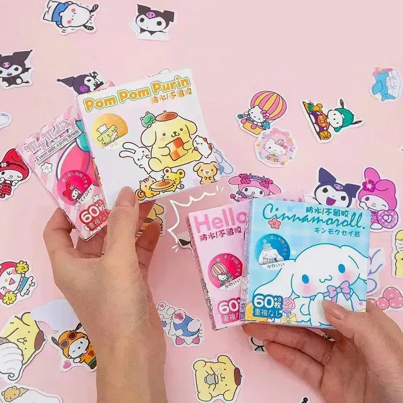 Sanrio Kawaii Sticker Box (60 Pcs)