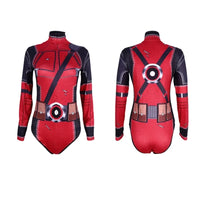 Superhero Spiderman Bodysuit for Women Captain America Cosplay 3D Print Long Sleeve Swimsuit Adult Halloween Carnival Costumes - Bear Hugs