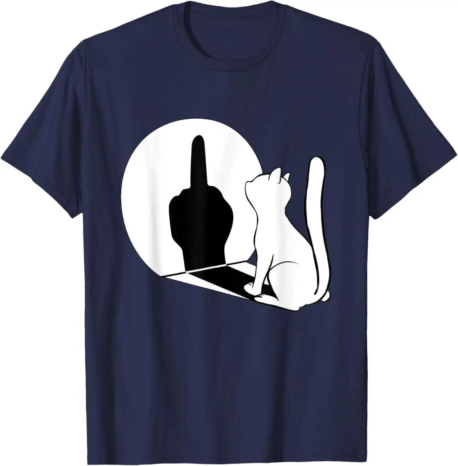 Middle Finger Cat Statement T-Shirt - Bear Hugs
