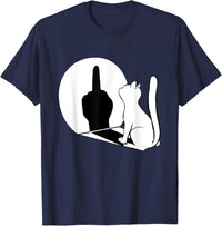 Middle Finger Cat Statement T-Shirt - Bear Hugs