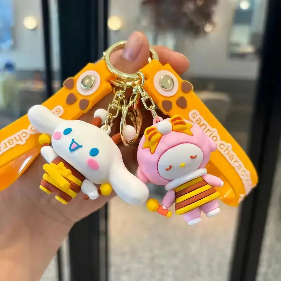 Sanliou Honeycomb Buzz Bee Keychain