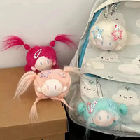 Wiggly Wonders Doll Head Keychain