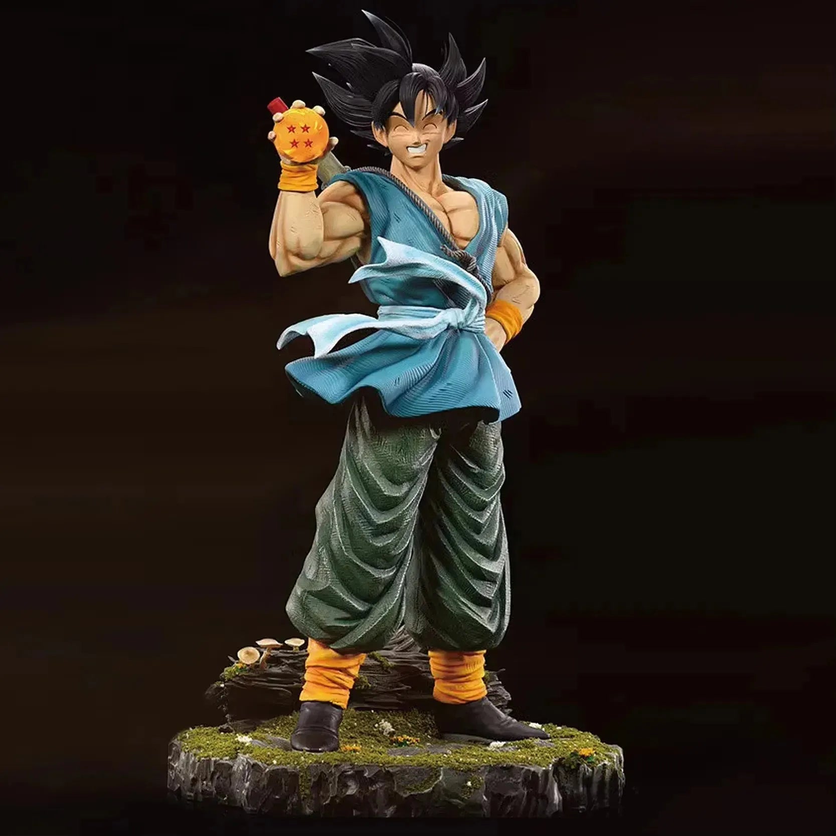 Dragon Ball Z Son Goku Happy Laughing Action Figure (41 cm)