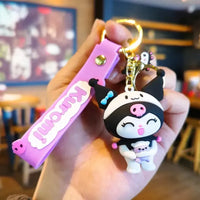Kuromi Style Spree Silicone Keychain