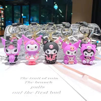 Kuromi Krew Mischief 3D Silicone Keychain
