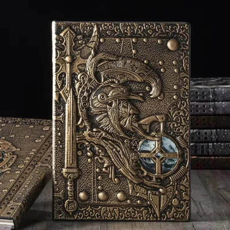 Warrior's Writ 3D Embossed Leather Notebook