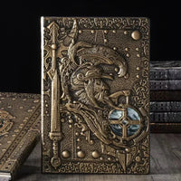 Warrior's Writ 3D Embossed Leather Notebook