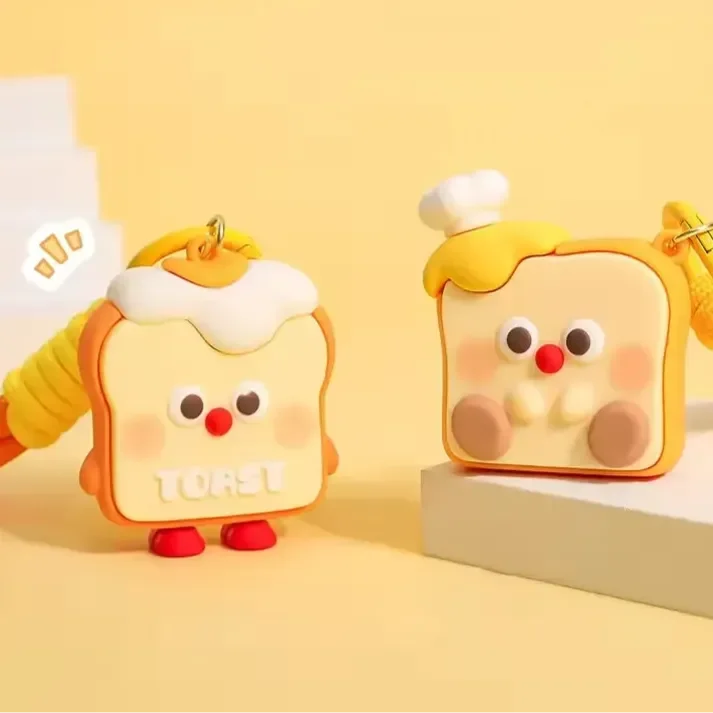 Quirky Crusties Bread Toast Keychain