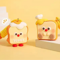 Quirky Crusties Bread Toast Keychain