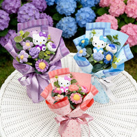 Sanrio Bouquet Hello Kitty Exquisite Creative Handheld Bouquet Hello Kitty Mother's Day Gift Hello Kitty Outdoor Party Decorativ - Bear Hugs