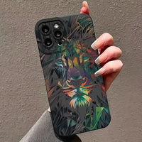 Colourful Lion Pattern Phone Case (For iPhones)