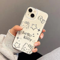 Silver Hello Kitty Case (For iPhones)