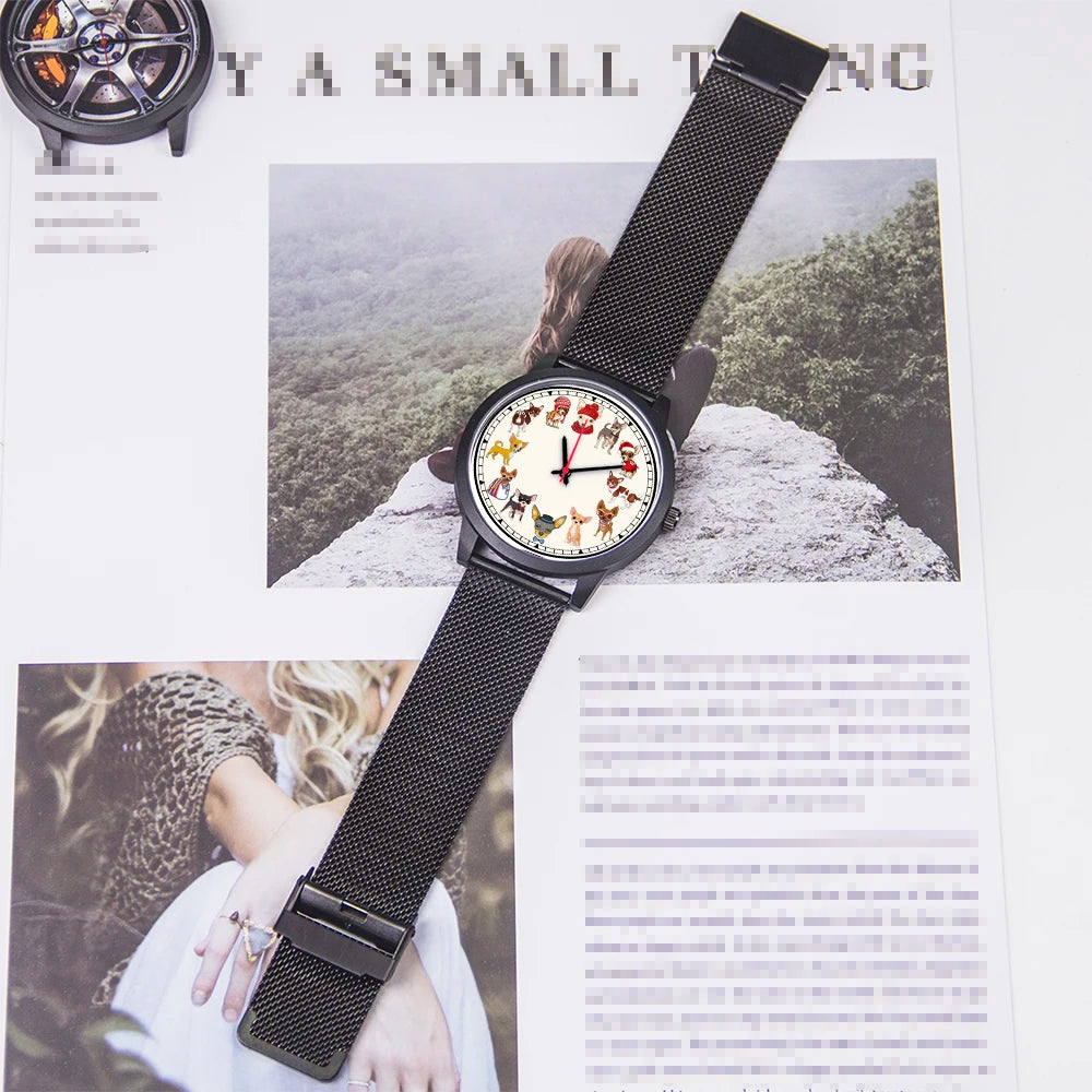 Dog Breeds Novelty Wrist Watch
