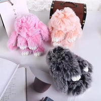 Ultra-Furry Bunny Plush Keychain