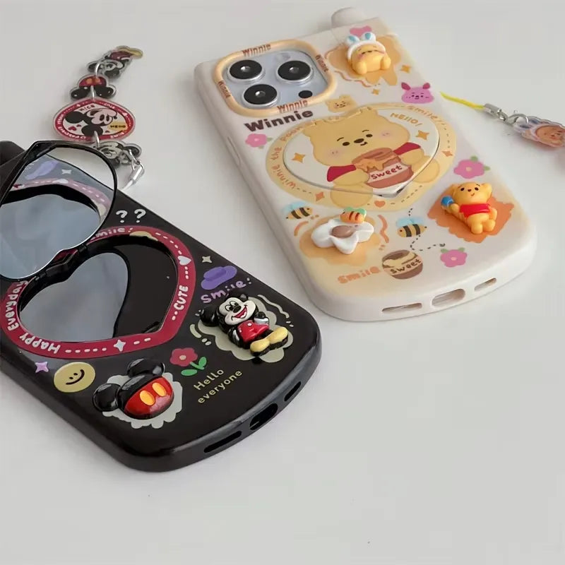 3D Disney Makeup Mirror Phone Case (For iPhones)