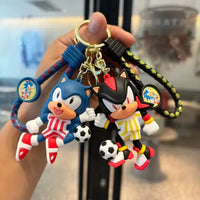 Super Sonic Football Star Keychain
