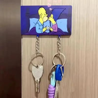Simpsons Comfort Zone Couple Keychain