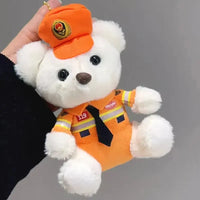 Traffic Cop Bear Brigade Plush Keychain
