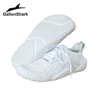 GallonShark Wide Toe Box Shoes, Breathable Knit Non-Slip Sneakers for Powerlifting & Gym Workouts - Bear Hugs