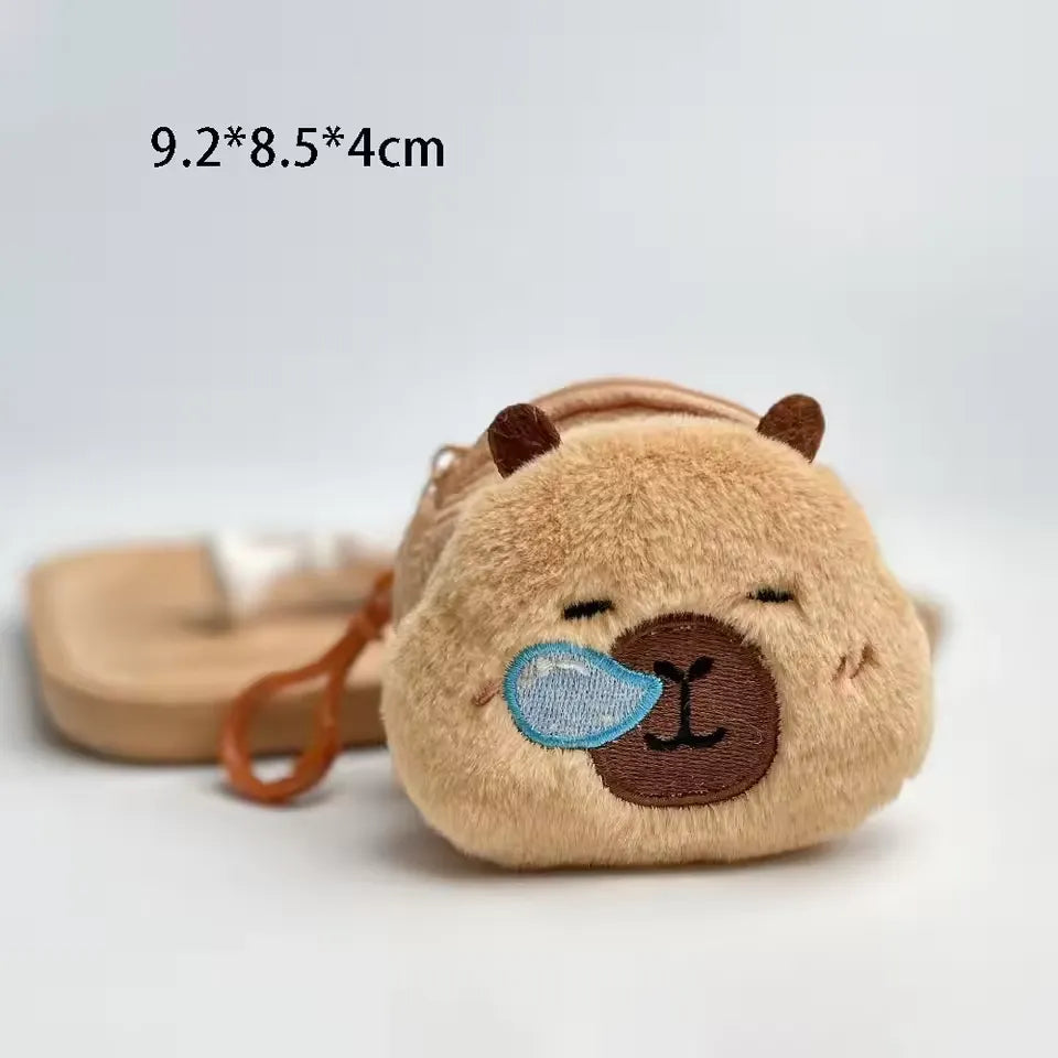 Capybara Anime Plush Coin Purse