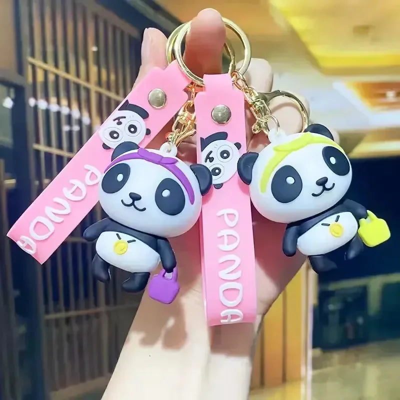 Porte-clés panda mignon et embrayage 