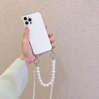 Pearl Bracelet Crossbody Necklace Case (For iPhones)