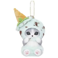 Mofusand Ice Cream Kitty Keychain