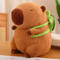 Fluffy Capybara Turtle Bag Plushie (40 cm)